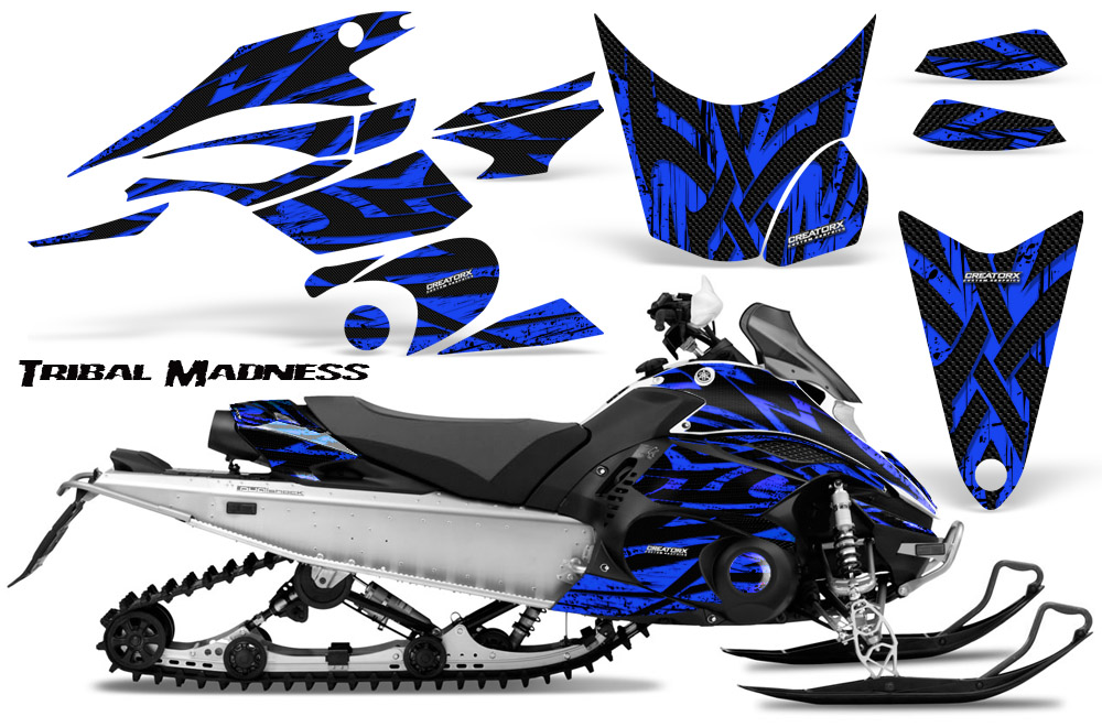 Yamaha FX Nytro 2010 Graphics Kit Tribal Madness Blue BB